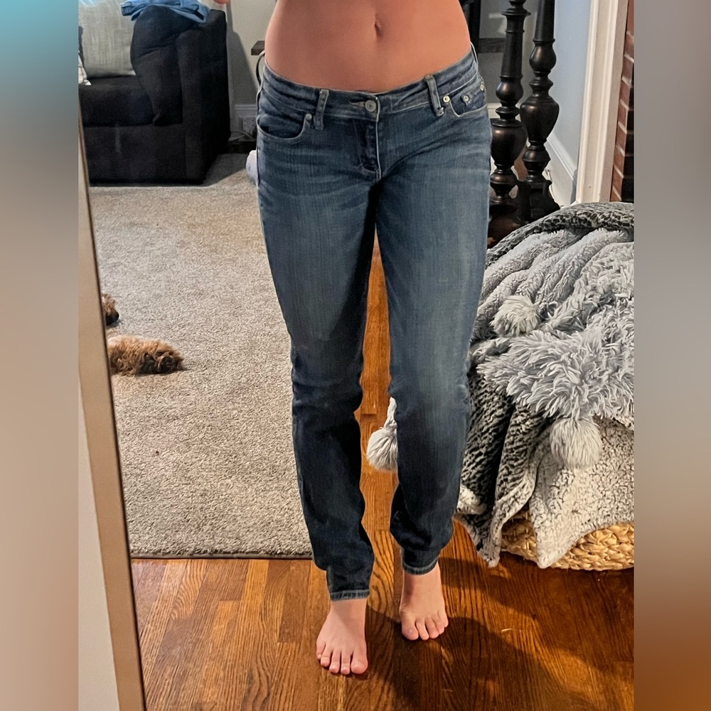 Hollister Dark Blue Straight Leg Women's Jeans